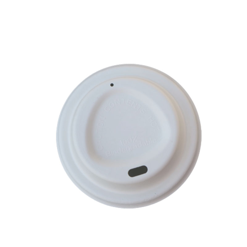 Wholesale biodegradable eco friendly bagasse disposable paper coffee cup lids