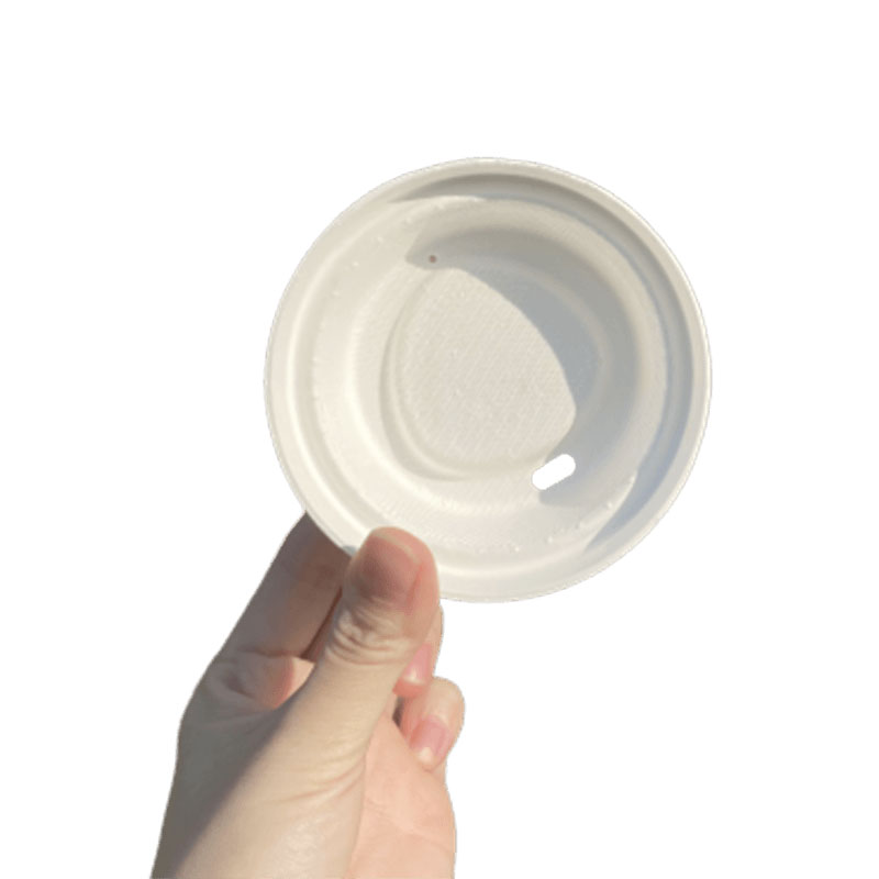 Wholesale biodegradable eco friendly bagasse disposable paper coffee cup lids