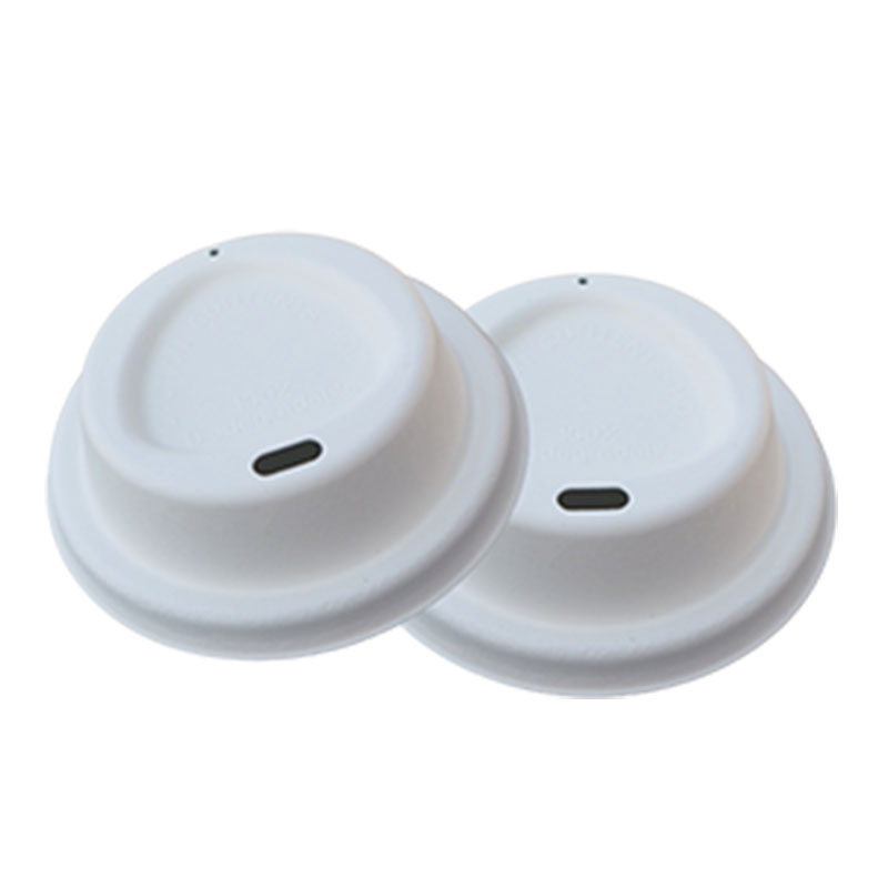 Wholesale biodegradable eco friendly bagasse disposable paper coffee cup lids