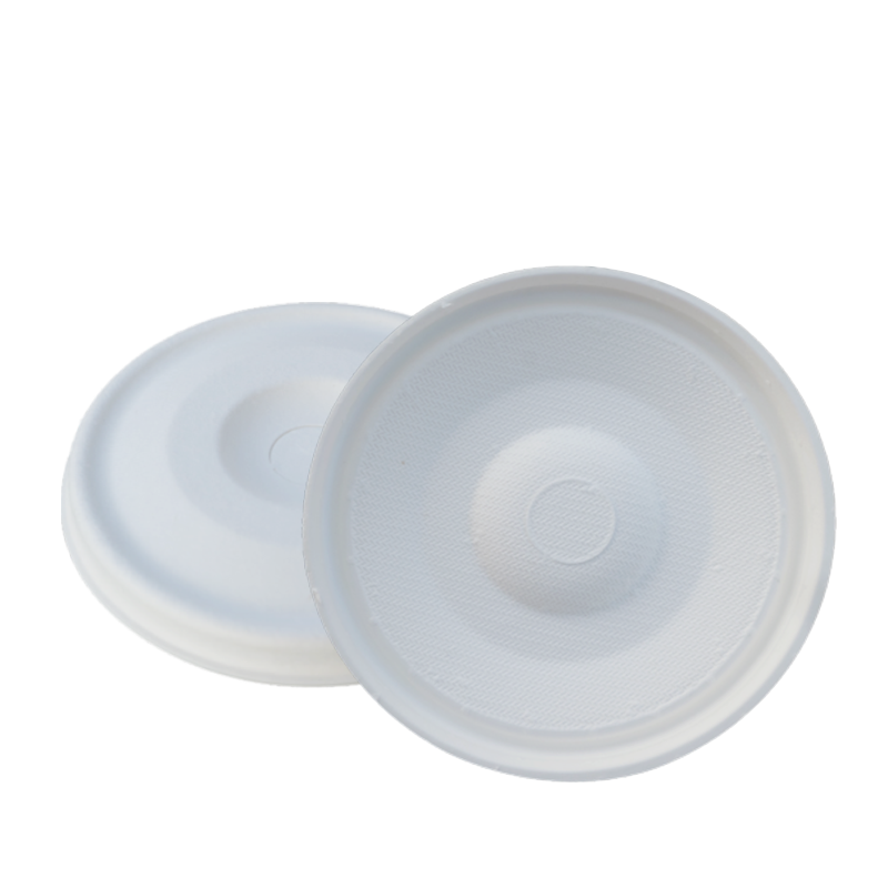 Cold Cup Lids, Flat Lids, Paper Lids Compostable Beverage Packaging Disposable 