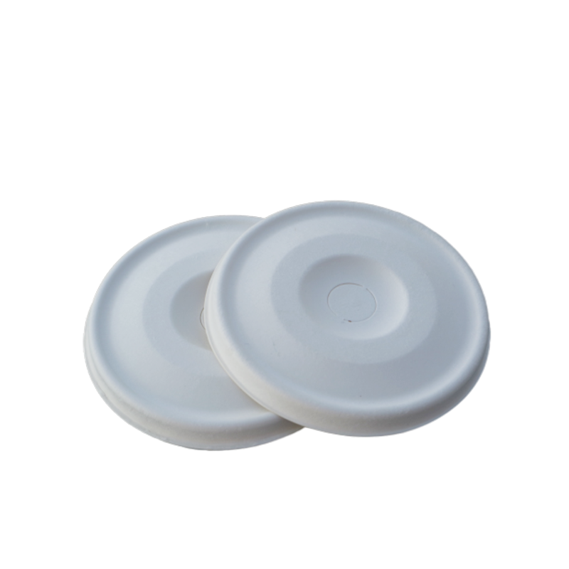 Cold Cup Lids, Flat Lids, Paper Lids Compostable Beverage Packaging Disposable 