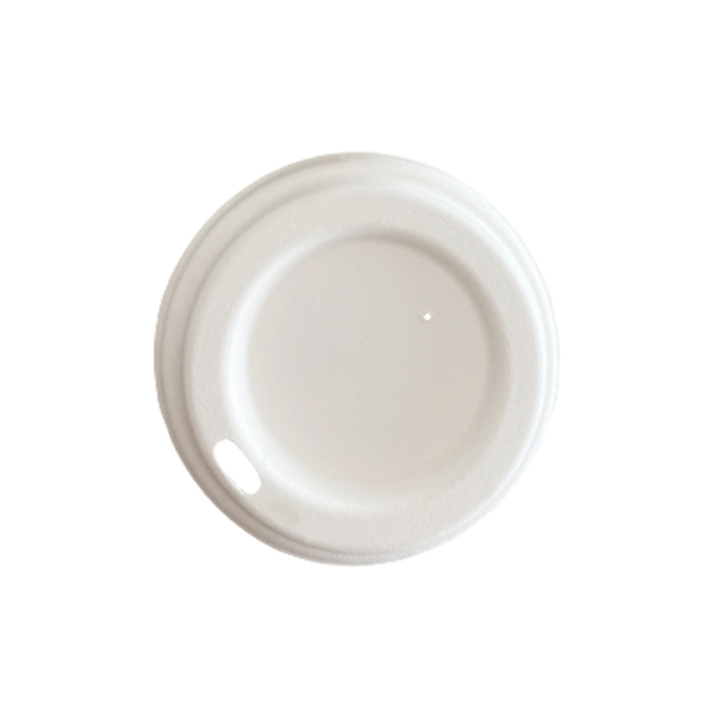 Disposable Cup Cover, Custom Biodegradable Bagasse Paper Coffee Cup Lids 