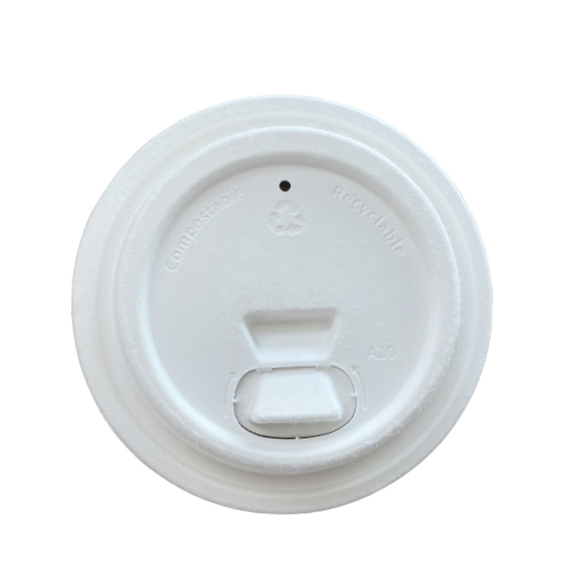 Biodegradable Sugarcane Bagasse Coffee Paper cup lids China Manufacturer