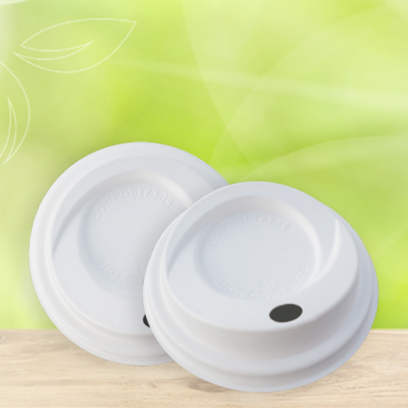 Biodegradable Coffee Cup Lid 100% Compostable for 8/12/16oz Cup