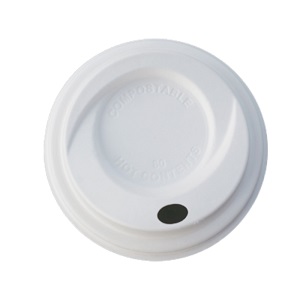100% Compostable Biodegradable  Hot Cup Lids for 8/12/16oz 