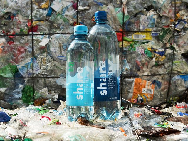 recycled plastic bottles