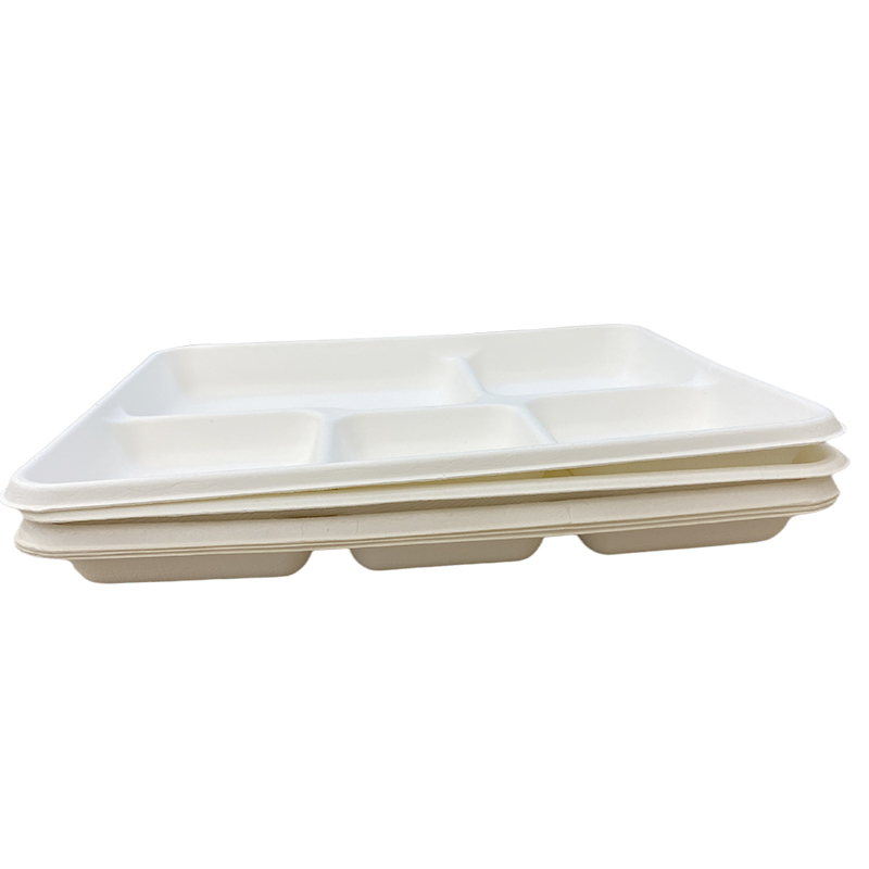  Wholesale Sugarcane Bagasse Tray Sugarcane Food Tray Bagasse Compartment Tray