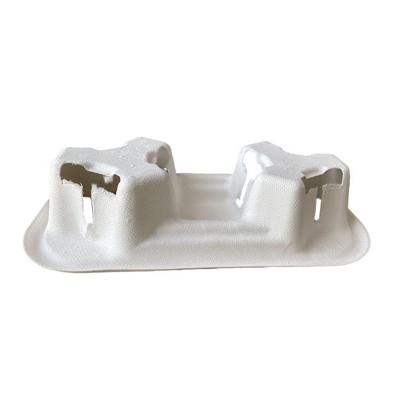 Cup Tray, Cup Tray Holder, Coffee Cup Tray 2 Compartment Compostable 