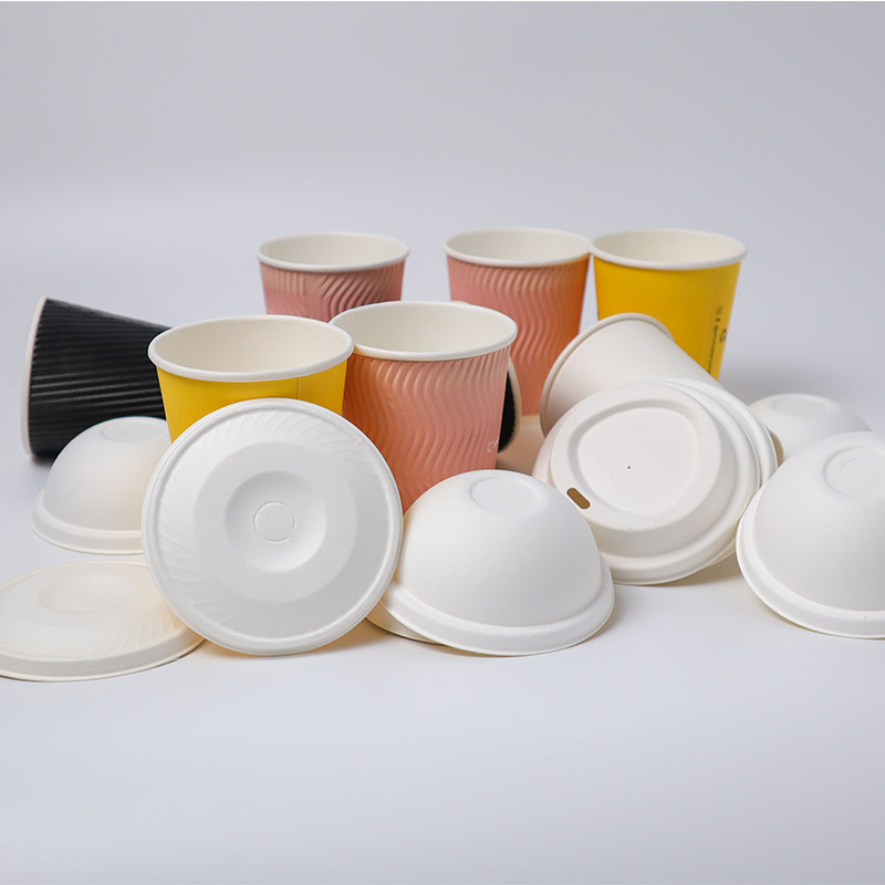 80/90mm 100% Compostable Paper Lids for Cups Wholesale & Bulk