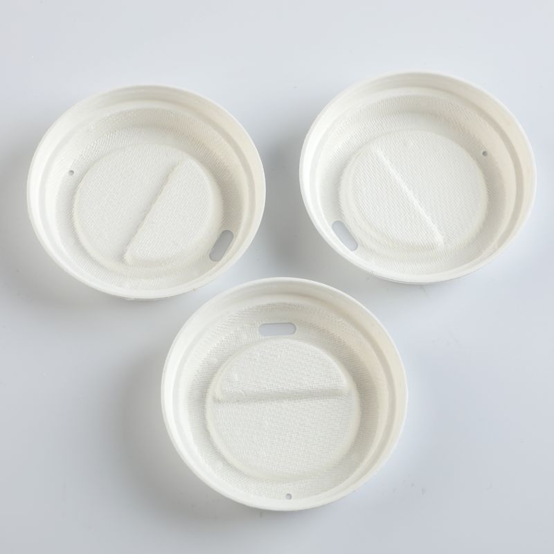 Hot Coffee Cups With Lids Heat Resistant Compostable Strawless Lids 